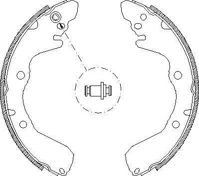 Alpha Brakes HST-MS-030 - Комплект тормозных колодок, барабанные unicars.by