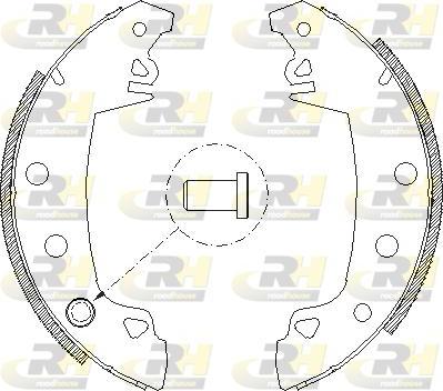 Roadhouse 4017.01 - Тормозные башмаки, барабанные unicars.by