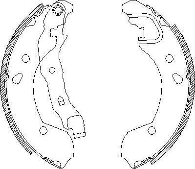 Alpha Brakes HST-NS-056 - Комплект тормозных колодок, барабанные unicars.by