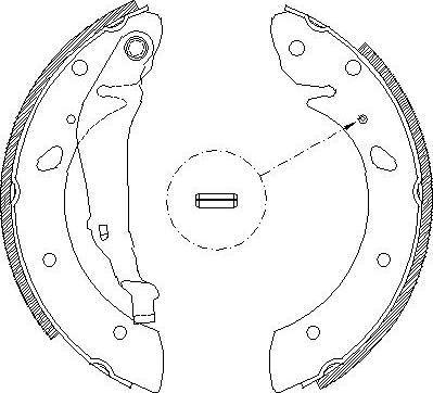 Alpha Brakes HST-TY-060 - Комплект тормозных колодок, барабанные unicars.by