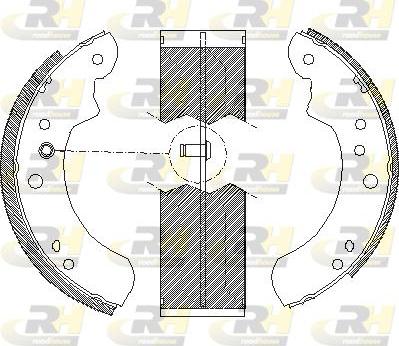 Roadhouse 4112.01 - Тормозные башмаки, барабанные unicars.by