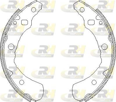 Roadhouse 4174.00 - Тормозные башмаки, барабанные unicars.by