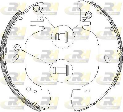 Roadhouse 4306.00 - Тормозные башмаки, барабанные unicars.by