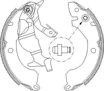 Alpha Brakes HST-MS-026 - Комплект тормозных колодок, барабанные unicars.by