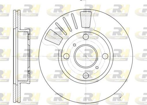 Roadhouse 6569.10 - Тормозной диск unicars.by