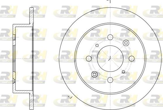 Roadhouse 6521.00 - Тормозной диск unicars.by