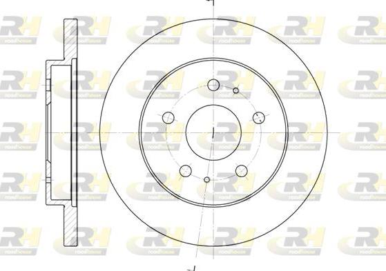 Roadhouse 61143.00 - Тормозной диск unicars.by