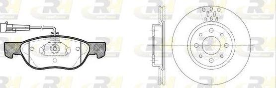 Roadhouse 8587.01 - Дисковый тормозной механизм, комплект unicars.by