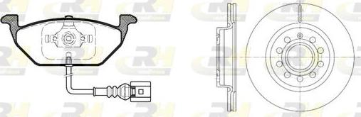 Roadhouse 8633.05 - Дисковый тормозной механизм, комплект unicars.by