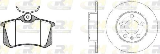 Roadhouse 8263.01 - Дисковый тормозной механизм, комплект unicars.by