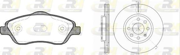 Roadhouse 8774.03 - Дисковый тормозной механизм, комплект unicars.by