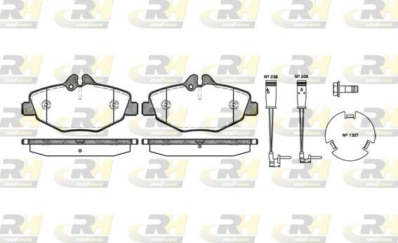 Roadhouse 2990.02 - Тормозные колодки, дисковые, комплект unicars.by