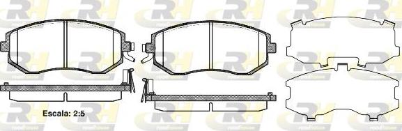 Roadhouse 2951.04 - Тормозные колодки, дисковые, комплект unicars.by