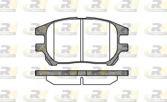 Roadhouse 2972.00 - Тормозные колодки, дисковые, комплект unicars.by