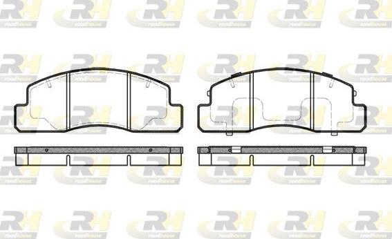 Roadhouse 2495.00 - Тормозные колодки, дисковые, комплект unicars.by