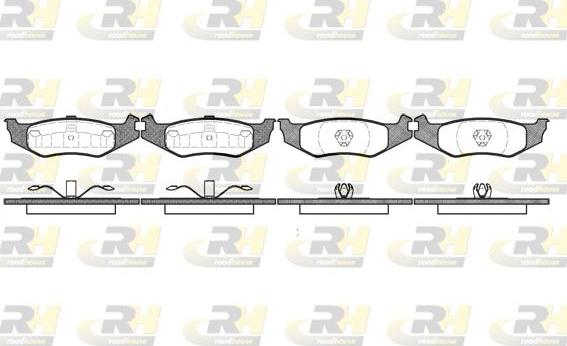 Roadhouse 2493.00 - Тормозные колодки, дисковые, комплект unicars.by