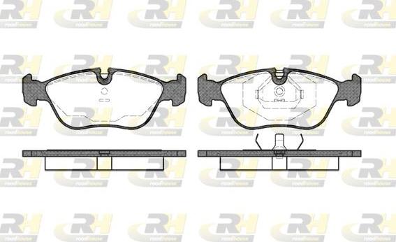 Roadhouse 2446.00 - Тормозные колодки, дисковые, комплект unicars.by