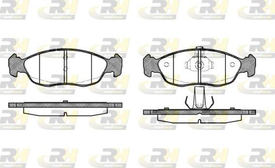 Roadhouse 2461.10 - Тормозные колодки, дисковые, комплект unicars.by