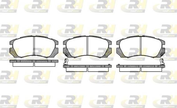 Roadhouse 2403.02 - Тормозные колодки, дисковые, комплект unicars.by