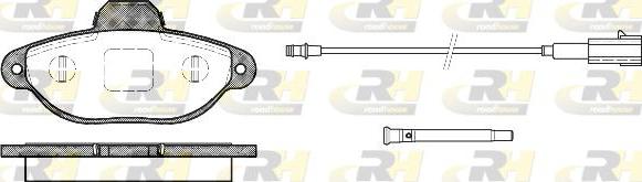 Roadhouse 2414.21 - Тормозные колодки, дисковые, комплект unicars.by