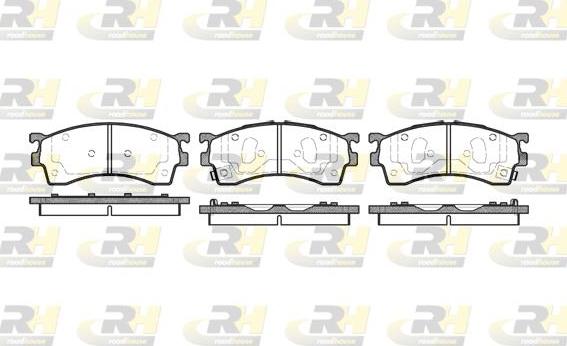 Roadhouse 2415.12 - Тормозные колодки, дисковые, комплект unicars.by