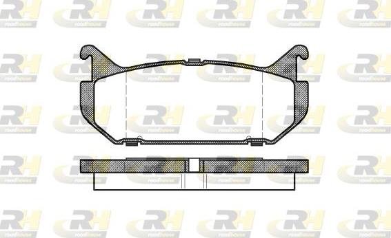 Roadhouse 2416.00 - Тормозные колодки, дисковые, комплект unicars.by