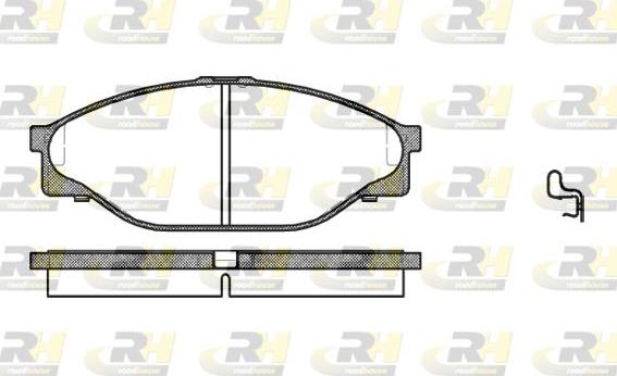 Roadhouse 2412.20 - Тормозные колодки, дисковые, комплект unicars.by