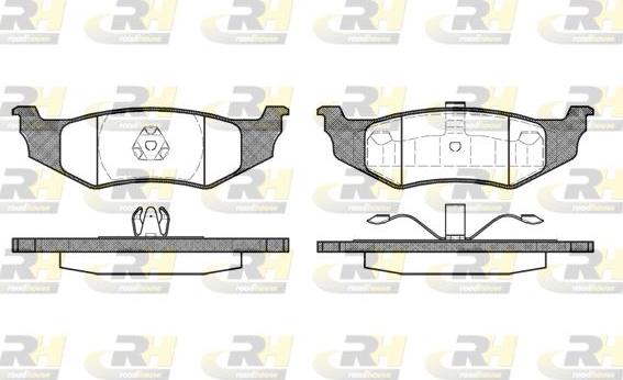 Roadhouse 2482.40 - Тормозные колодки, дисковые, комплект unicars.by