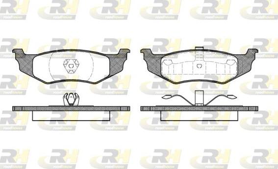 Roadhouse 2482.00 - Тормозные колодки, дисковые, комплект unicars.by