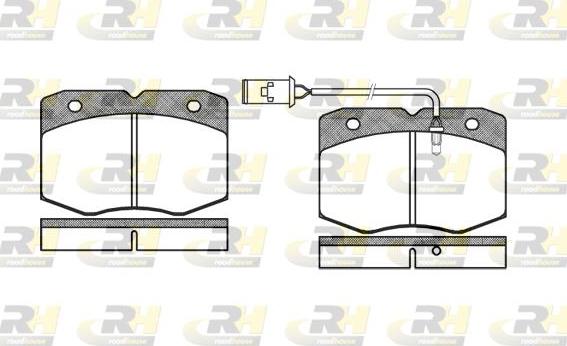 Roadhouse 2435.02 - Тормозные колодки, дисковые, комплект unicars.by