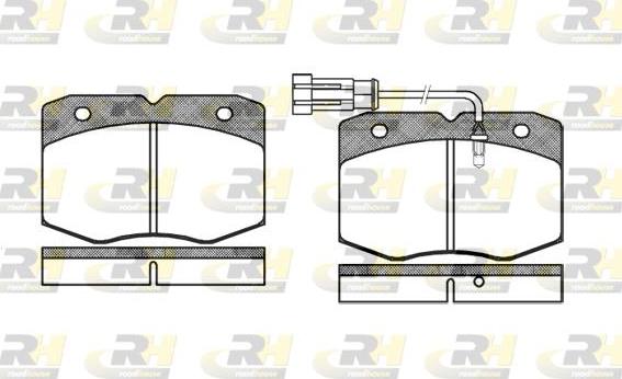 Roadhouse 2435.12 - Тормозные колодки, дисковые, комплект unicars.by