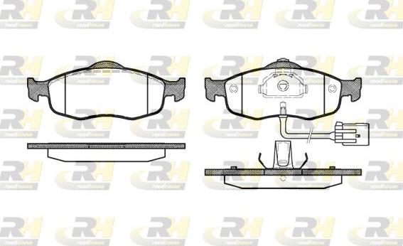 Roadhouse 2432.02 - Тормозные колодки, дисковые, комплект unicars.by