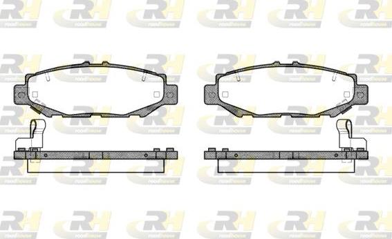 Roadhouse 2424.04 - Тормозные колодки, дисковые, комплект unicars.by