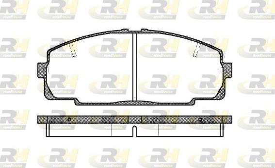 Roadhouse 2421.20 - Тормозные колодки, дисковые, комплект unicars.by