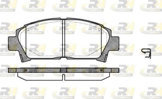 Roadhouse 2427.02 - Тормозные колодки, дисковые, комплект unicars.by