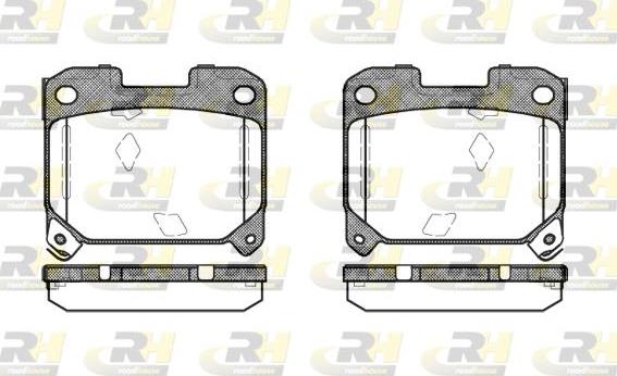 Roadhouse 2475.04 - Тормозные колодки, дисковые, комплект unicars.by