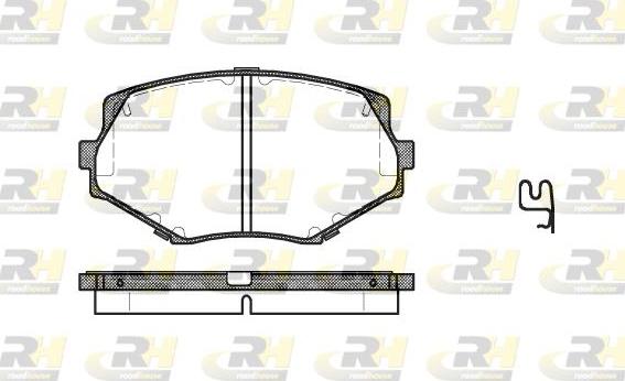 Roadhouse 2478.02 - Тормозные колодки, дисковые, комплект unicars.by