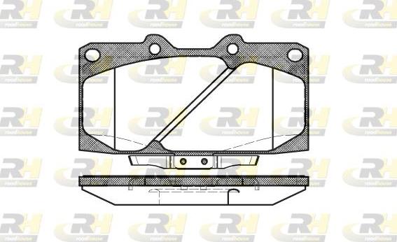 Roadhouse 2599.04 - Тормозные колодки, дисковые, комплект unicars.by