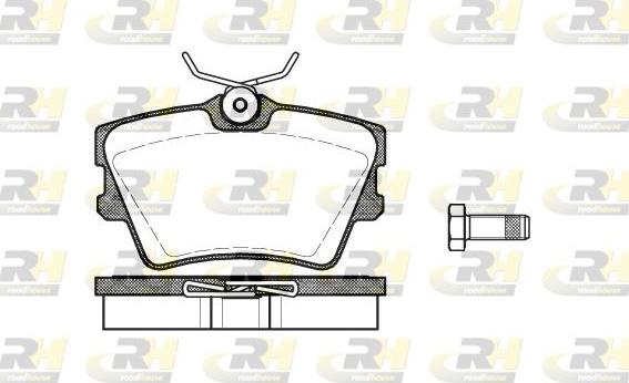 Roadhouse 2591.00 - Тормозные колодки, дисковые, комплект unicars.by