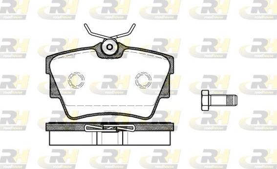 Roadhouse 2591.10 - Тормозные колодки, дисковые, комплект unicars.by