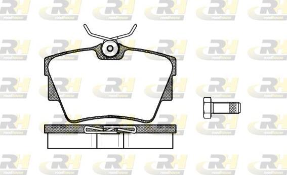 Roadhouse 2591.30 - Тормозные колодки, дисковые, комплект unicars.by