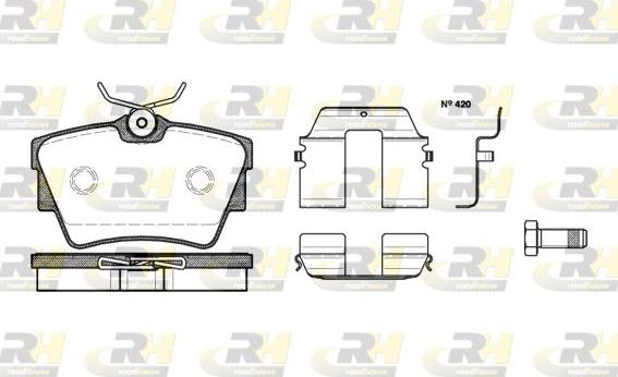 Roadhouse 2591.20 - Тормозные колодки, дисковые, комплект unicars.by