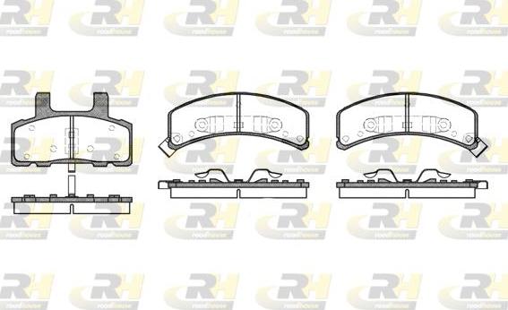 Roadhouse 2552.02 - Тормозные колодки, дисковые, комплект unicars.by