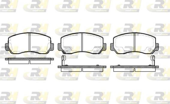 Roadhouse 2509.02 - Тормозные колодки, дисковые, комплект unicars.by