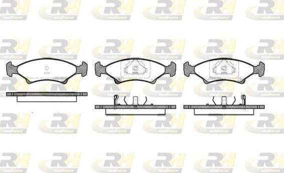 Roadhouse 2502.02 - Тормозные колодки, дисковые, комплект unicars.by