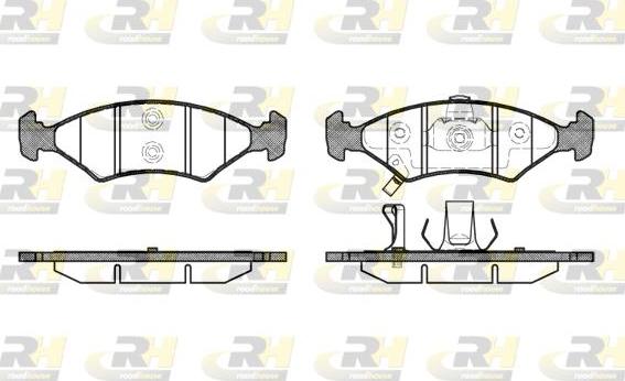 Roadhouse 2502.22 - Тормозные колодки, дисковые, комплект unicars.by