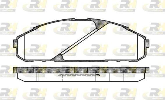 Roadhouse 2507.00 - Тормозные колодки, дисковые, комплект unicars.by