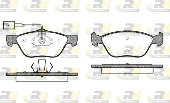 Roadhouse 2589.42 - Тормозные колодки, дисковые, комплект unicars.by