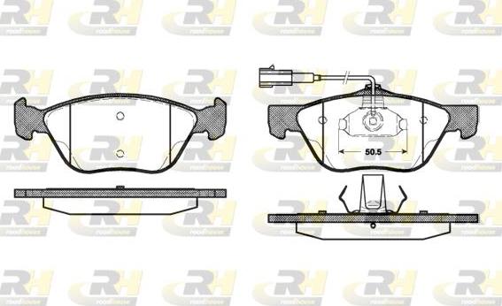 Roadhouse 2589.32 - Тормозные колодки, дисковые, комплект unicars.by