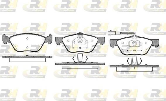 Roadhouse 2589.21 - Тормозные колодки, дисковые, комплект unicars.by